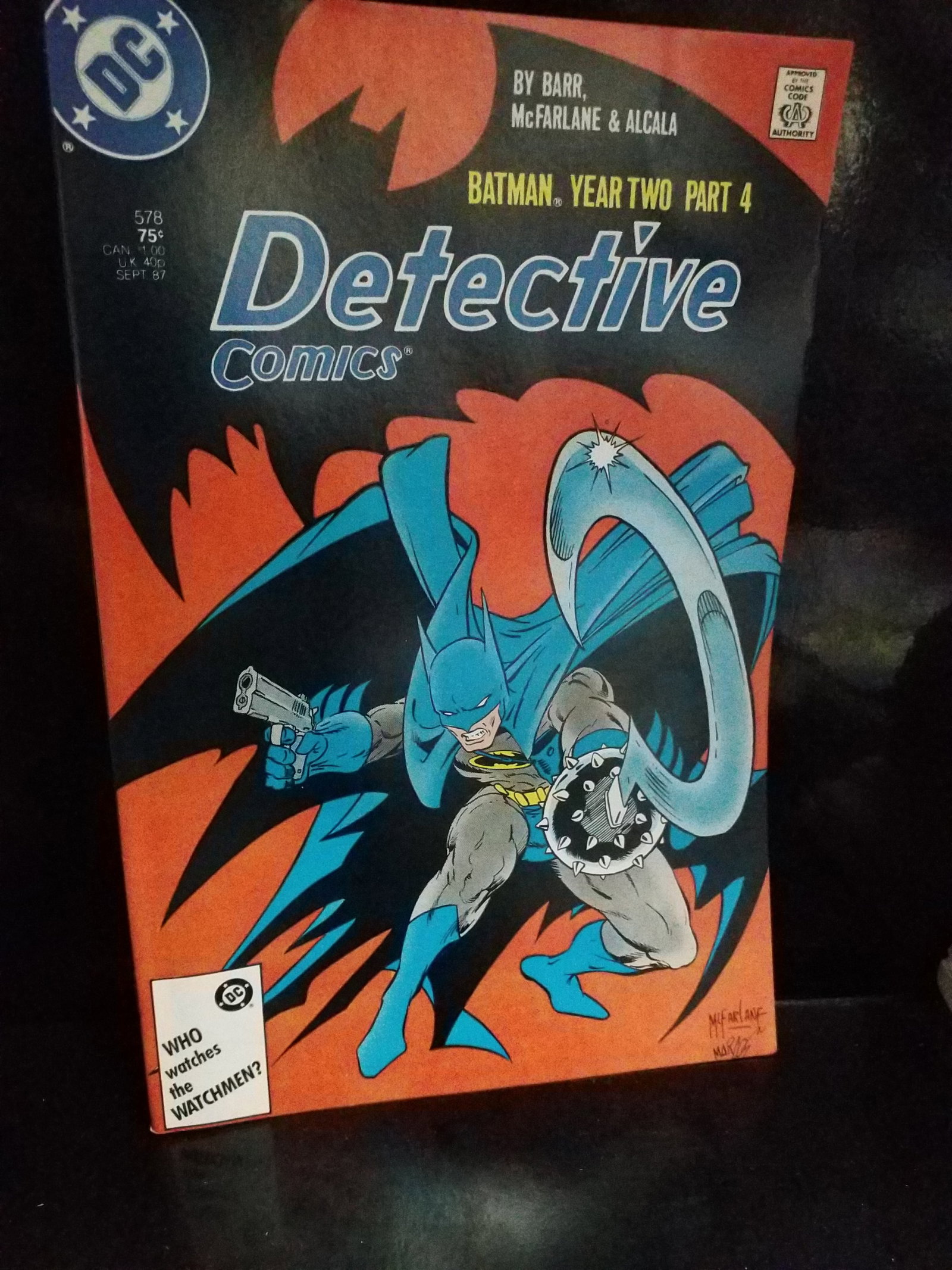 Detective Comics #578 DC Comics 1987 Todd McFarlane Art Batman X VF+-NM (1 of 2)