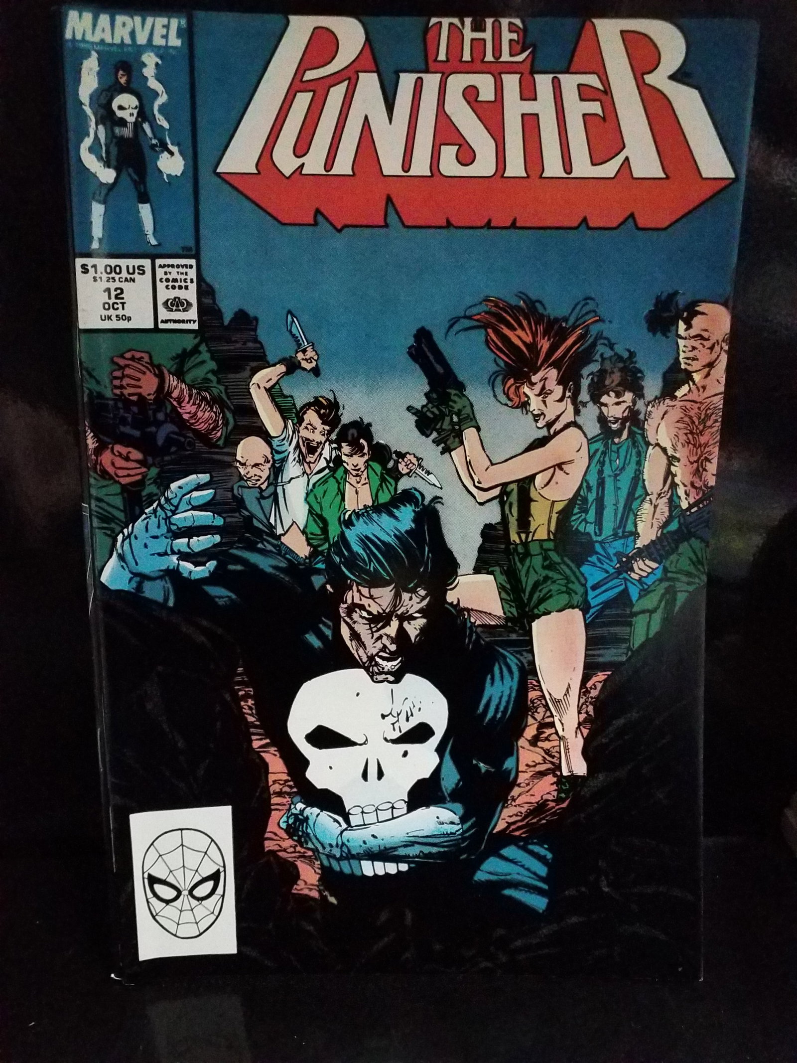 Punisher #12 Vol. 2 1988 Marvel Comics High Grade Comic Book VF+-NM (1 of 2)