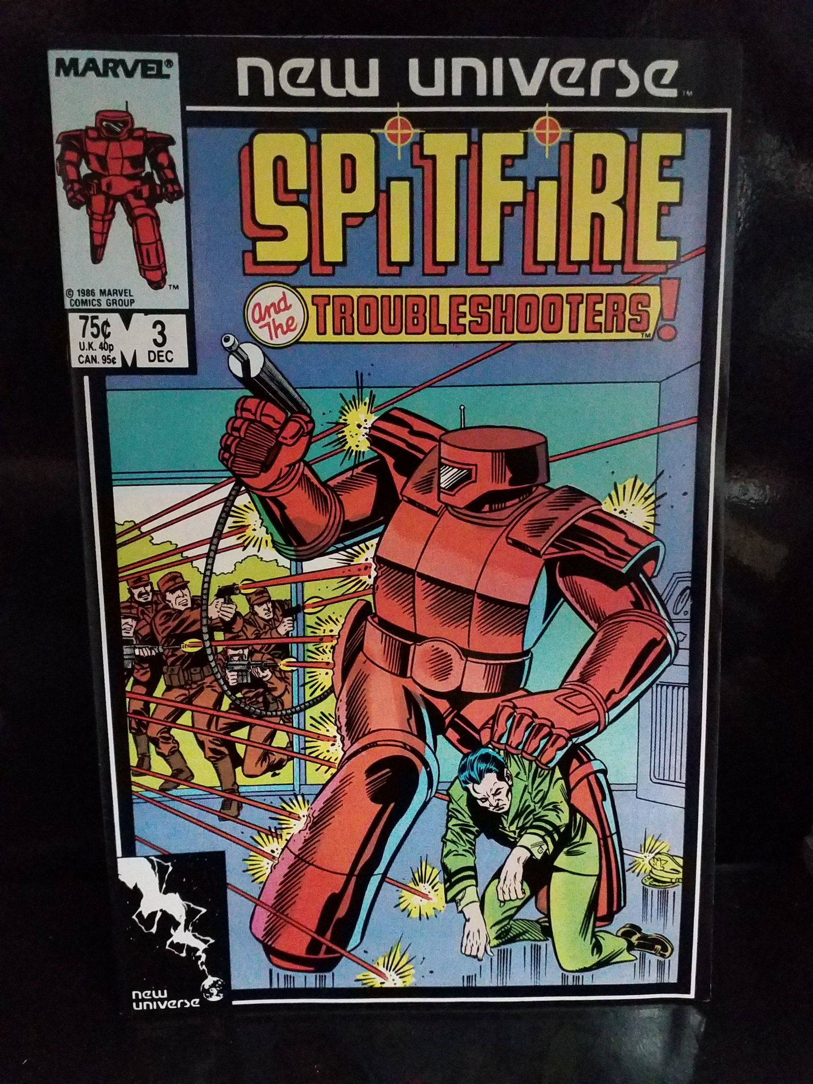 Spitfire and the Troubleshooters #3 1986 Marvel Comics 1st App VF+-NM: Many Comic books being added, most of which are in Exceptional Condition. Many Grade worthy and higher grade. Please inspect pictures.
