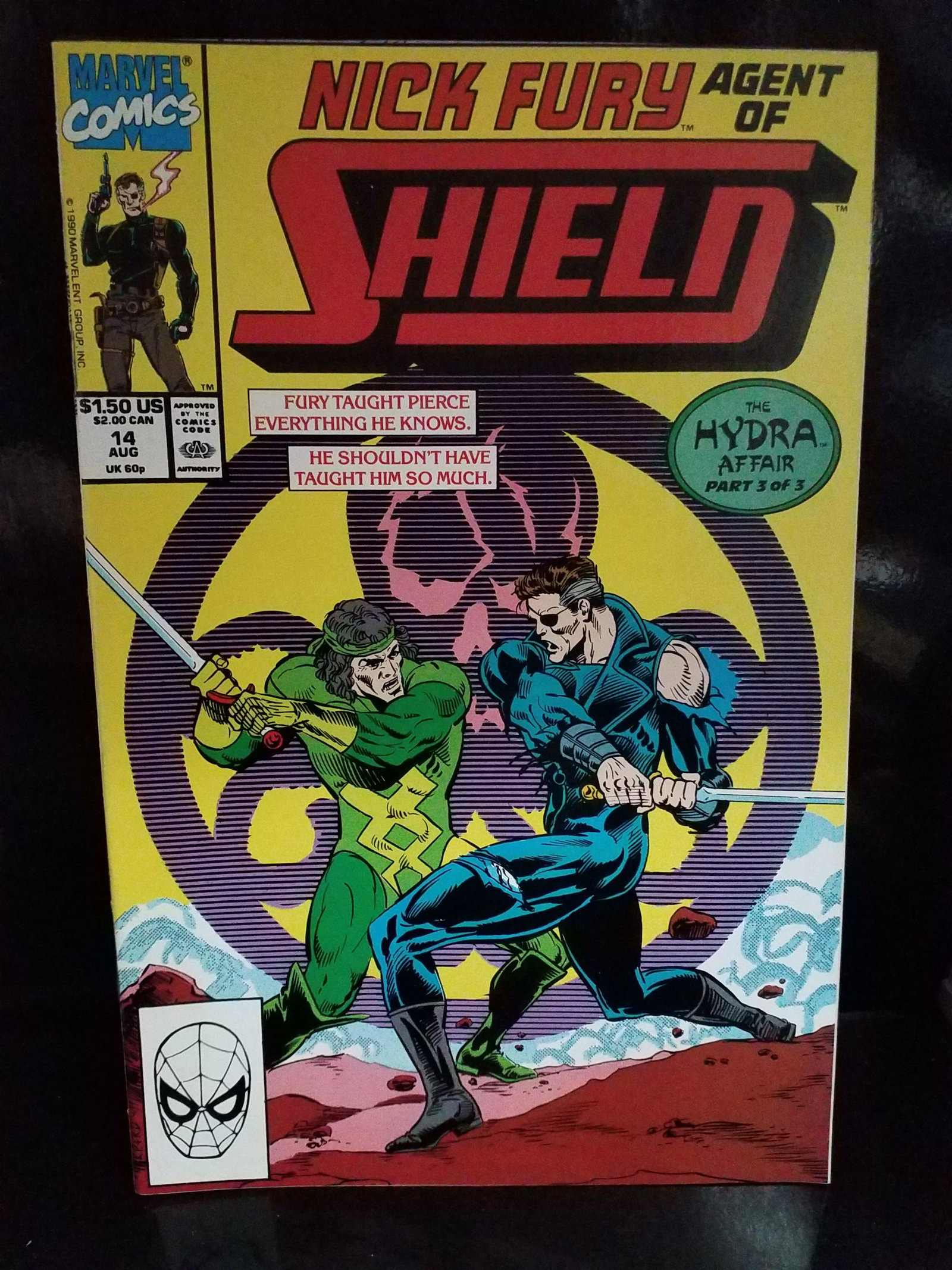 Nick Fury, Agent of SHIELD #14 (1990) Marvel Comics! The Hydra Affair VF+-NM (1 of 2)