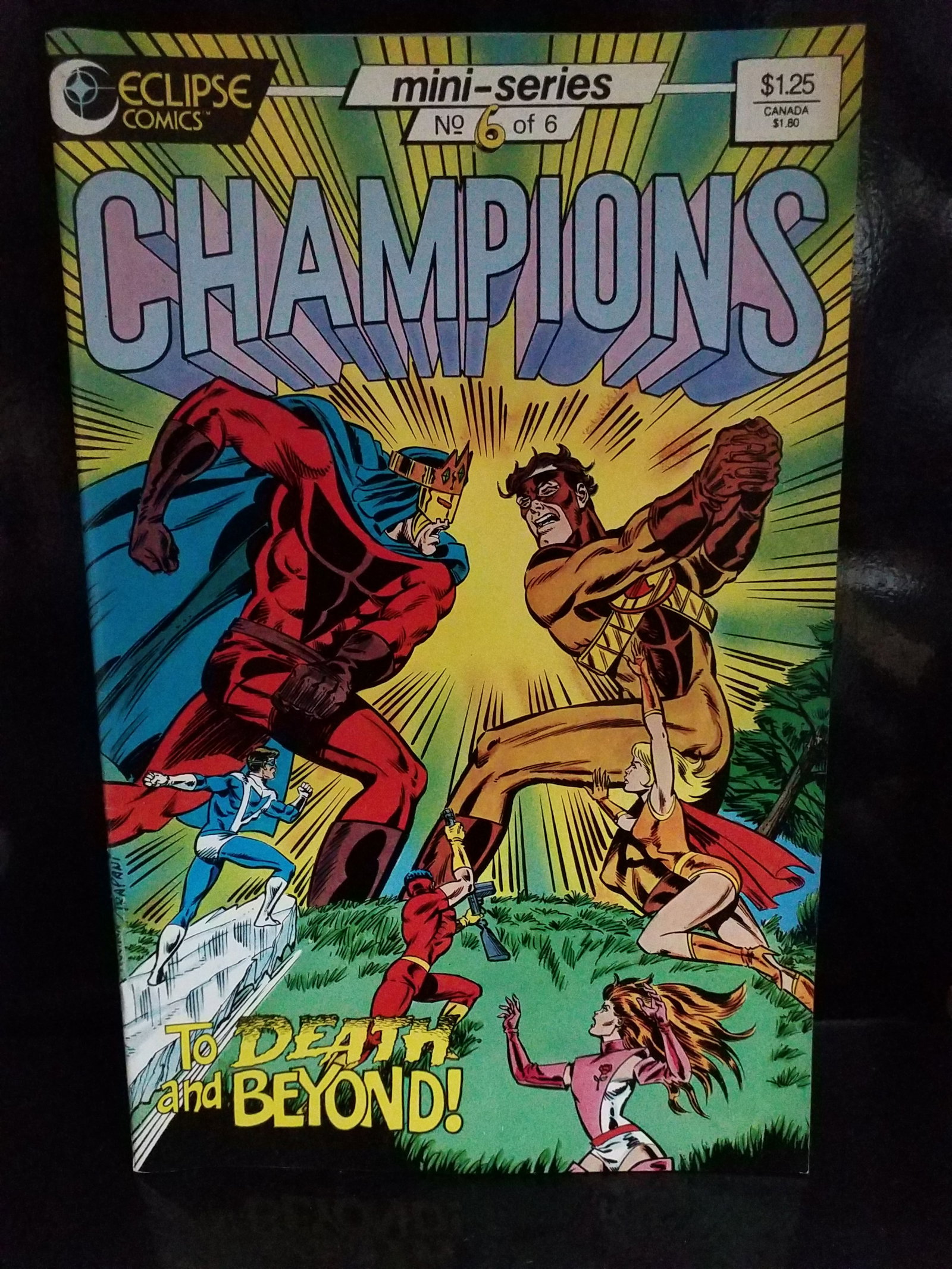 Champions #6 Comic 1987 Eclipse Comics Last Issue Dennis Mallonee Chris Marrinan / F+-VF+: Many Comic books being added, most of which are in Exceptional Condition. Many Grade worthy and higher grade. Please inspect pictures.