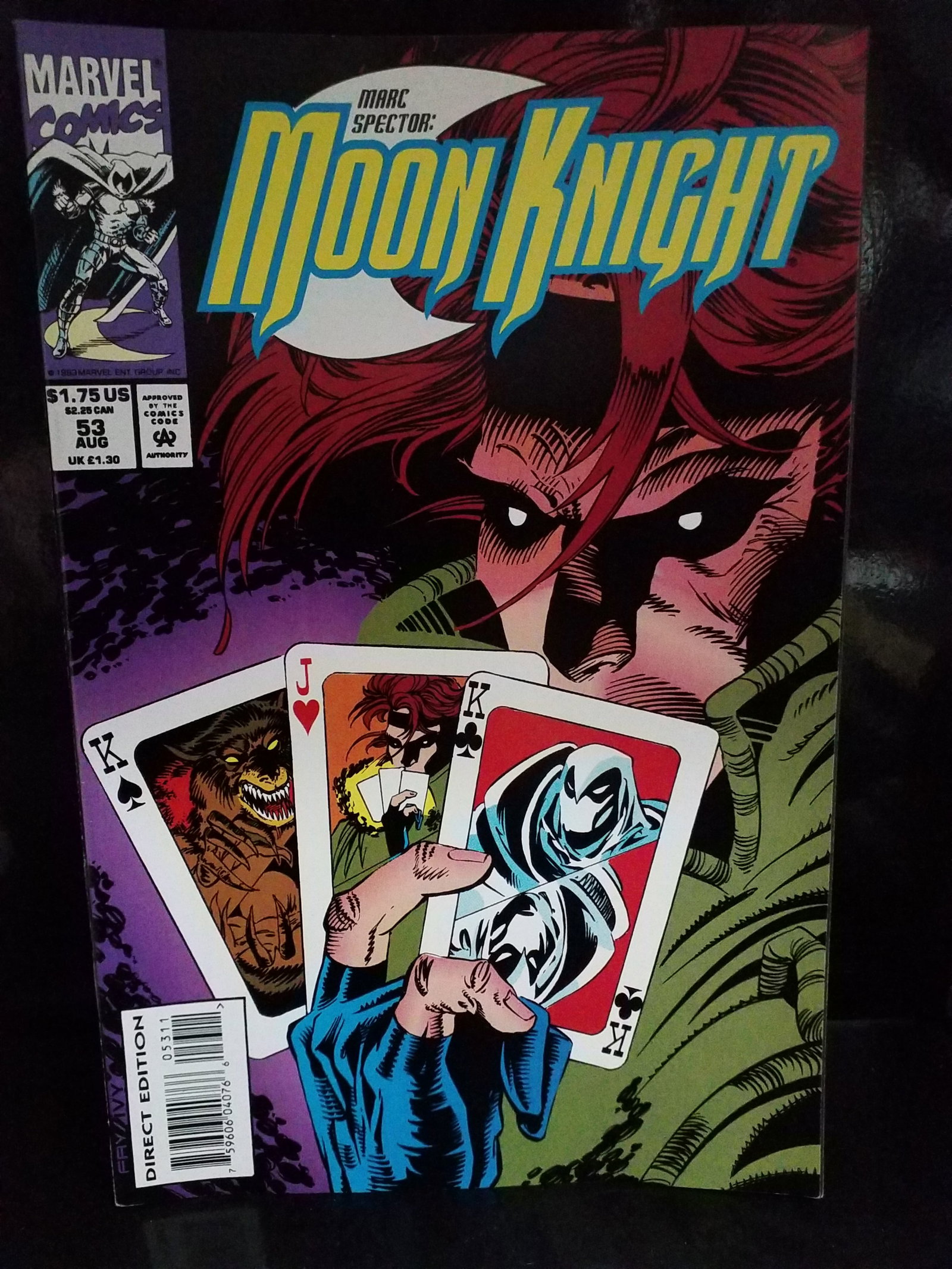Moon Knight #53 Marvel Comics 1993) Gambit Werewolf Crossover / F+-VF+: Many Comic books being added, most of which are in Exceptional Condition. Many Grade worthy and higher grade. Please inspect pictures.