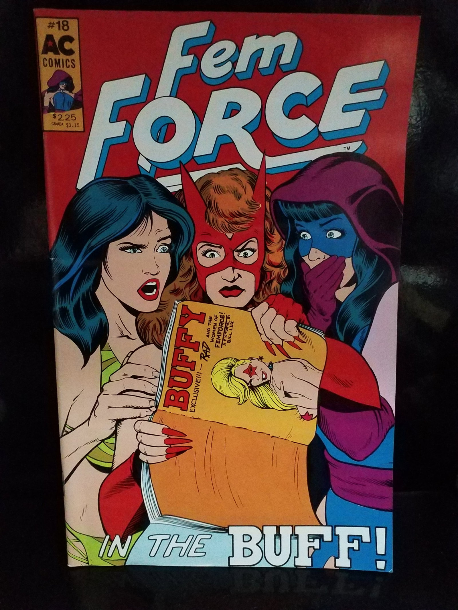 FEMFORCE #18 (VF/NM) MS. VICTORY, NIGHTVEIL, SHE-CAT, COPPER AGE AC AMERICOMICS / F+-VF+: Many Comic books being added, most of which are in Exceptional Condition. Many Grade worthy and higher grade. Please inspect pictures.