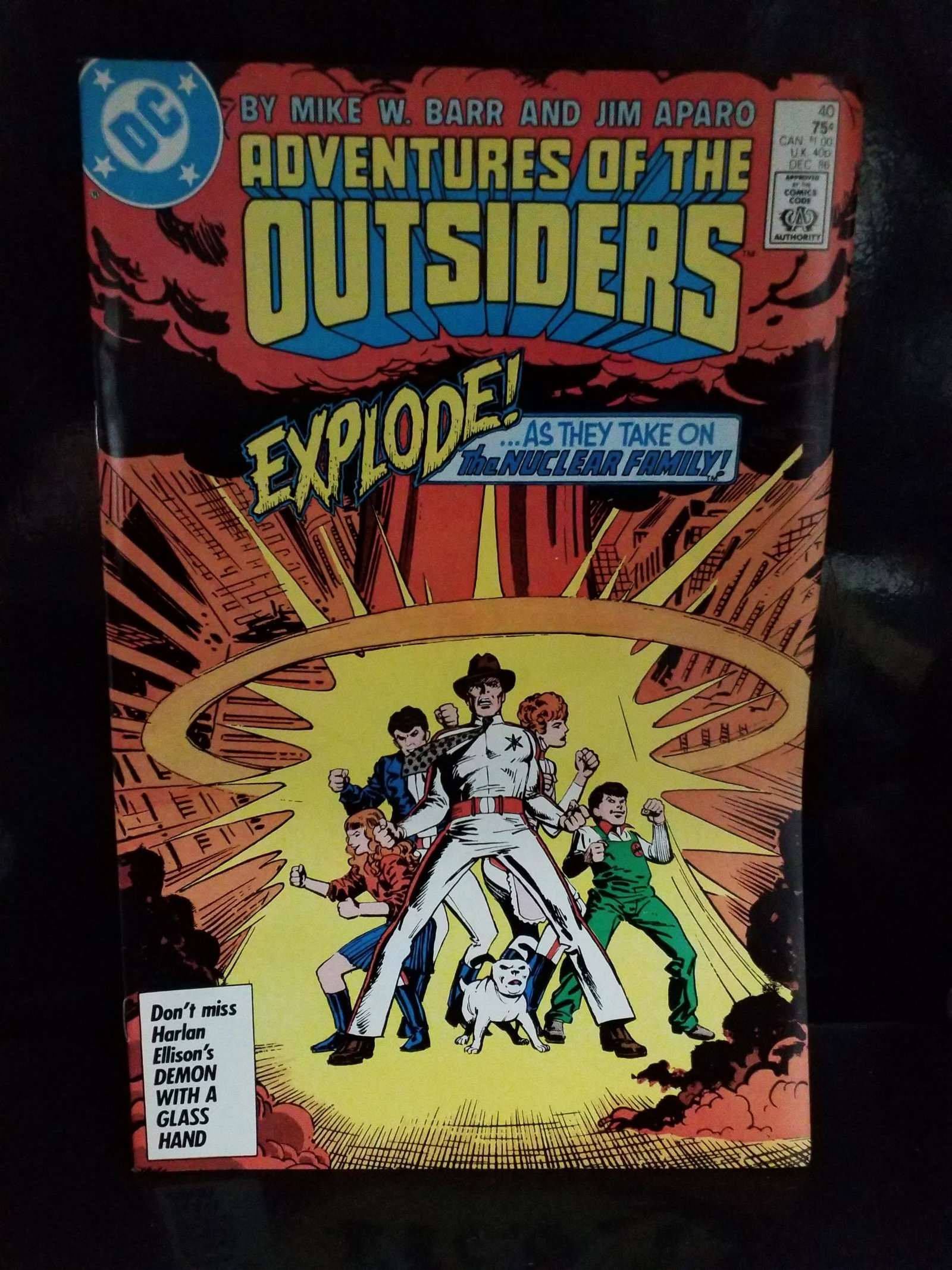 Adventures of the Outsiders #40 (1986) DC Comics The Outsiders 1st Print Comic / F+-VF+ (1 of 2)