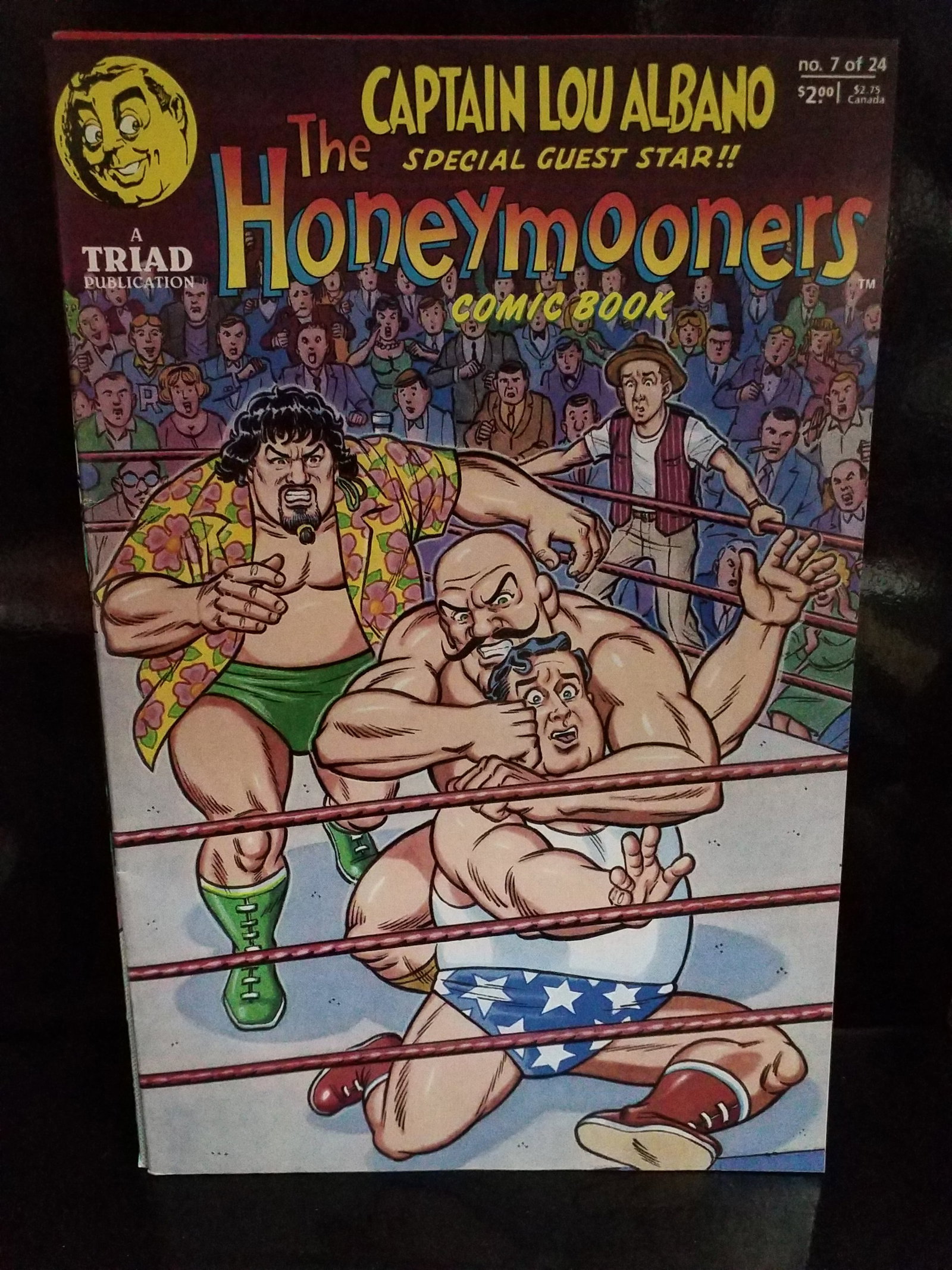 The Honeymooners #7(Triad comics Publications April 1989) Captain Lou Albano Cover Nice / F+-VF+: Higher grade comic, Many Comic books being added, most of which are in Exceptional Condition. Many Grade worthy and higher grade. Please inspect pictures.