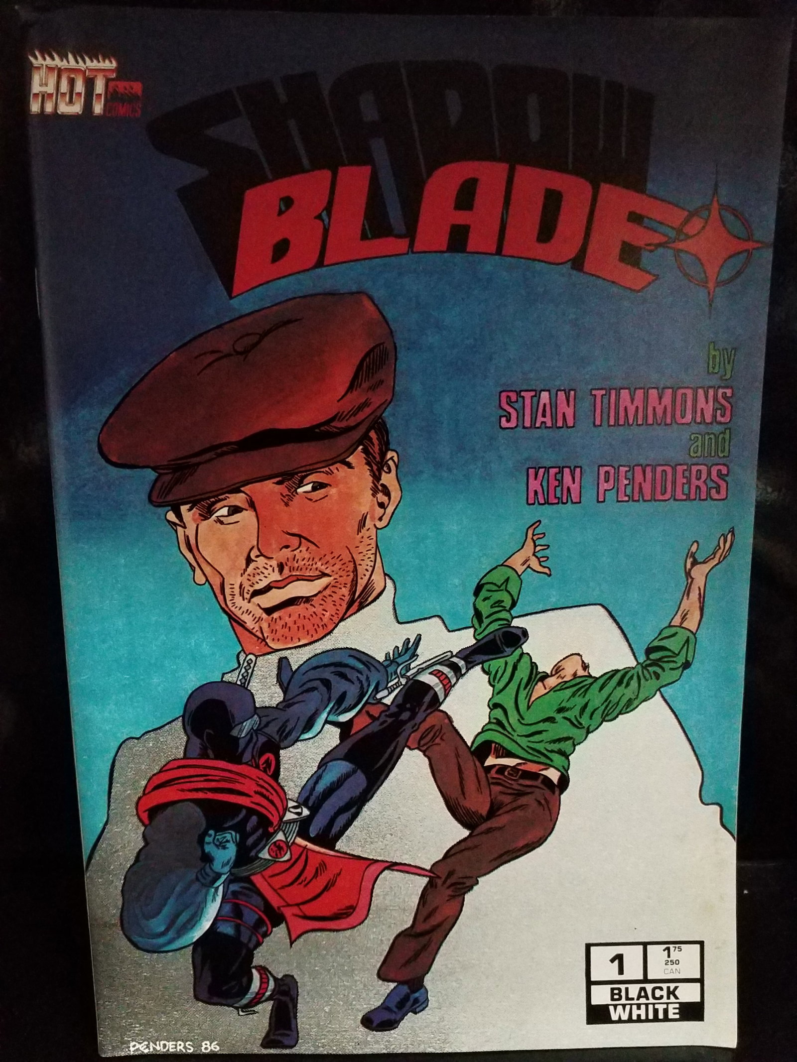 Shadow Blade #1 | Hot Comics 1986 Black & White Indie Comic Stan Timmons VF+: Higher grade comic, Many Comic books being added, most of which are in Exceptional Condition. Many Grade worthy and higher grade. Please inspect pictures.