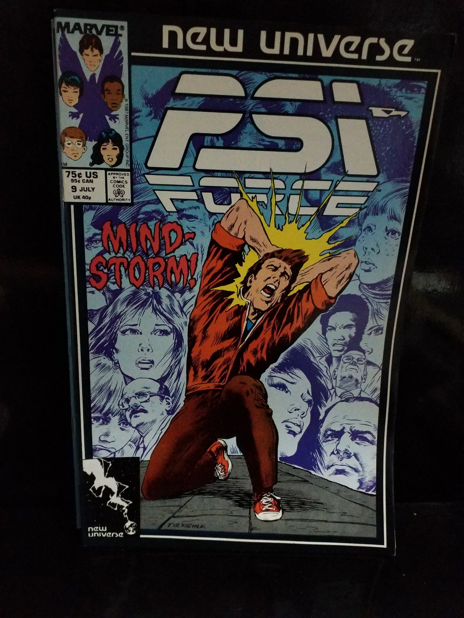 Psi-Force #9 (Jul 1987, Marvel) [New Universe] Nicieza Bob Hall VF+ (1 of 2)