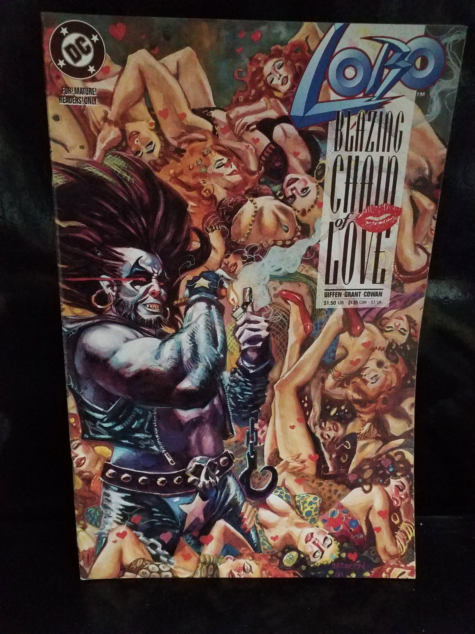 Lobo: Blazing Chain of Love #1 (Sep 1992, DC) Alan Grant, Cowan VF+: Higher grade comic, Many Comic books being added, most of which are in Exceptional Condition. Many Grade worthy and higher grade. Please inspect pictures.
