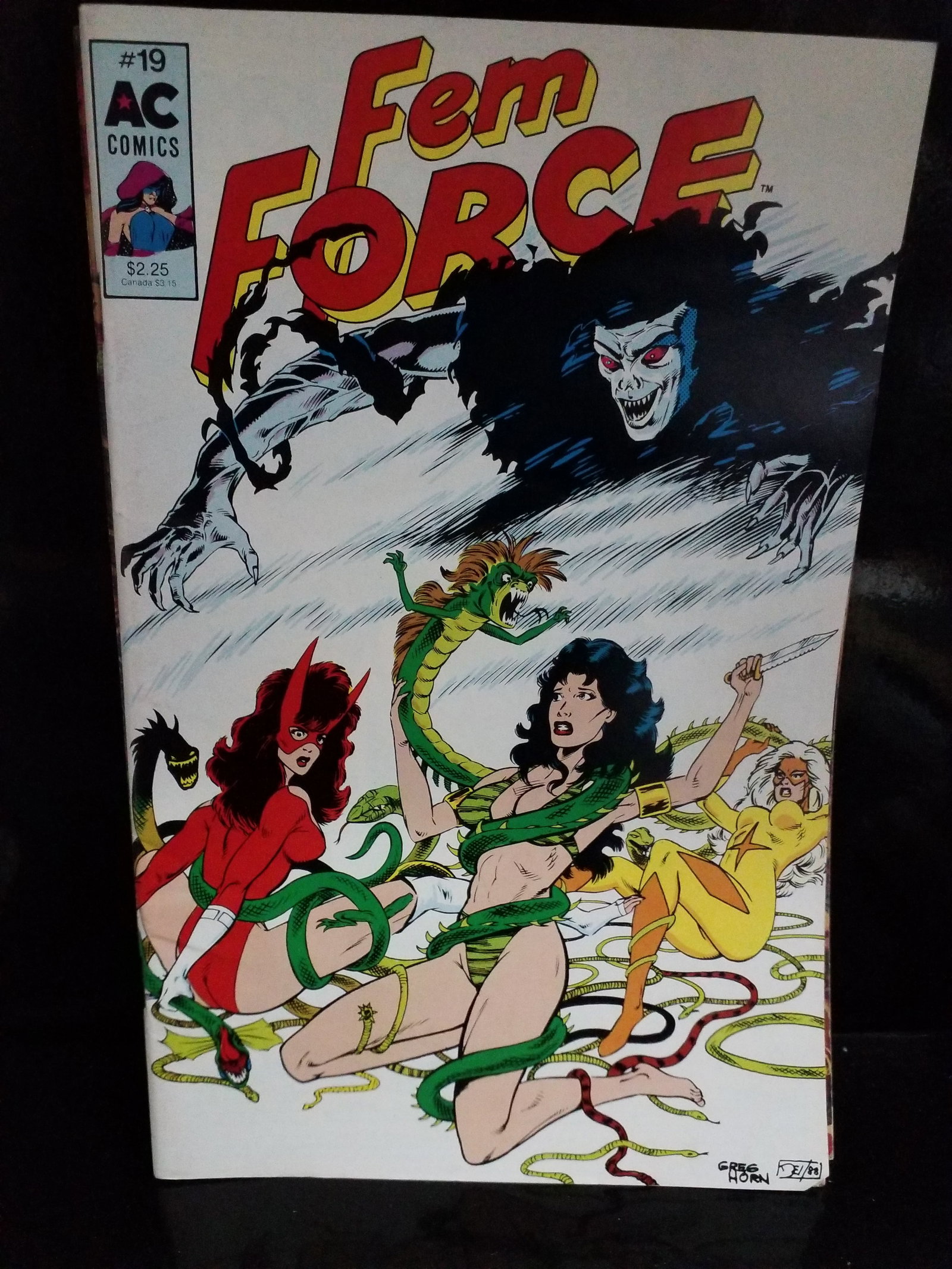 Femforce 19 From 1989 by AC Comics 1st Greg Horn Comic Art VF+ (1 of 2)