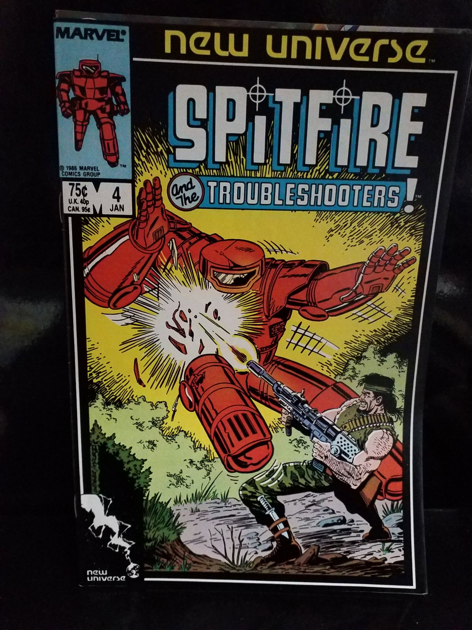 Spitfire and the Troubleshooters #4 Marvel/New Universe 1987 TODD MCFARLANE VF+: Higher grade comic, Many Comic books being added, most of which are in Exceptional Condition. Many Grade worthy and higher grade. Please inspect pictures.