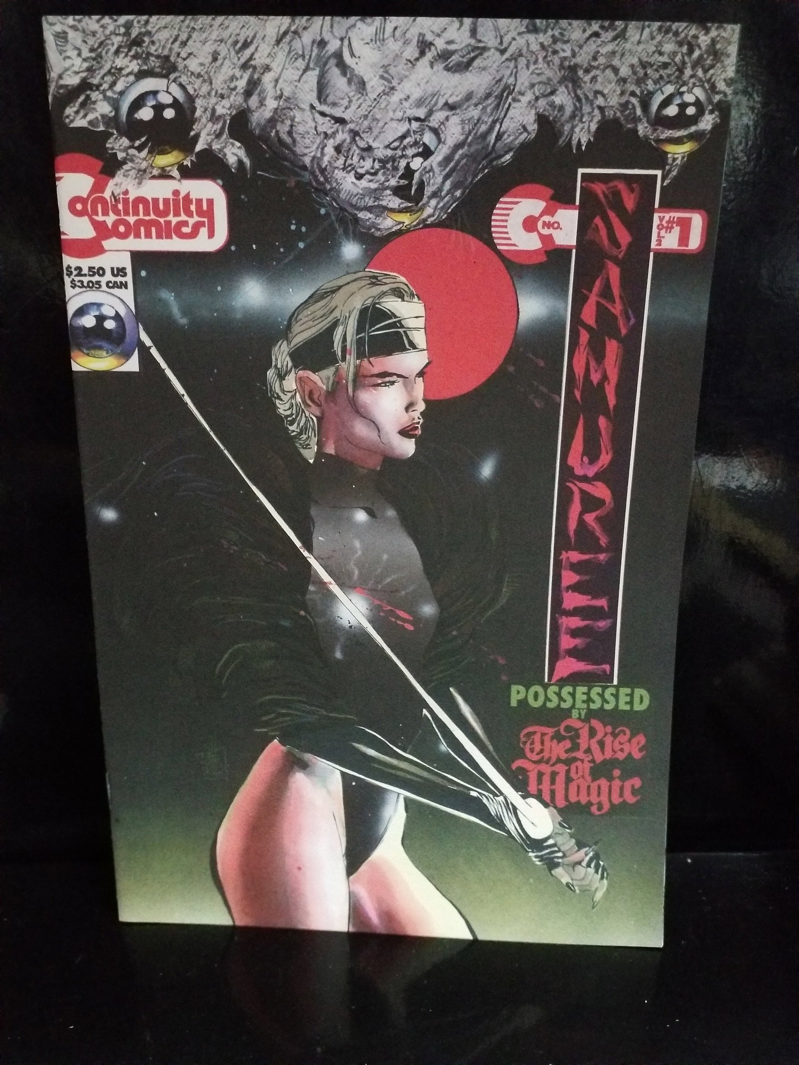 Continuity Comics Samuree Possessed by the Rise of Magic #1 Comic Book VF+ (1 of 2)