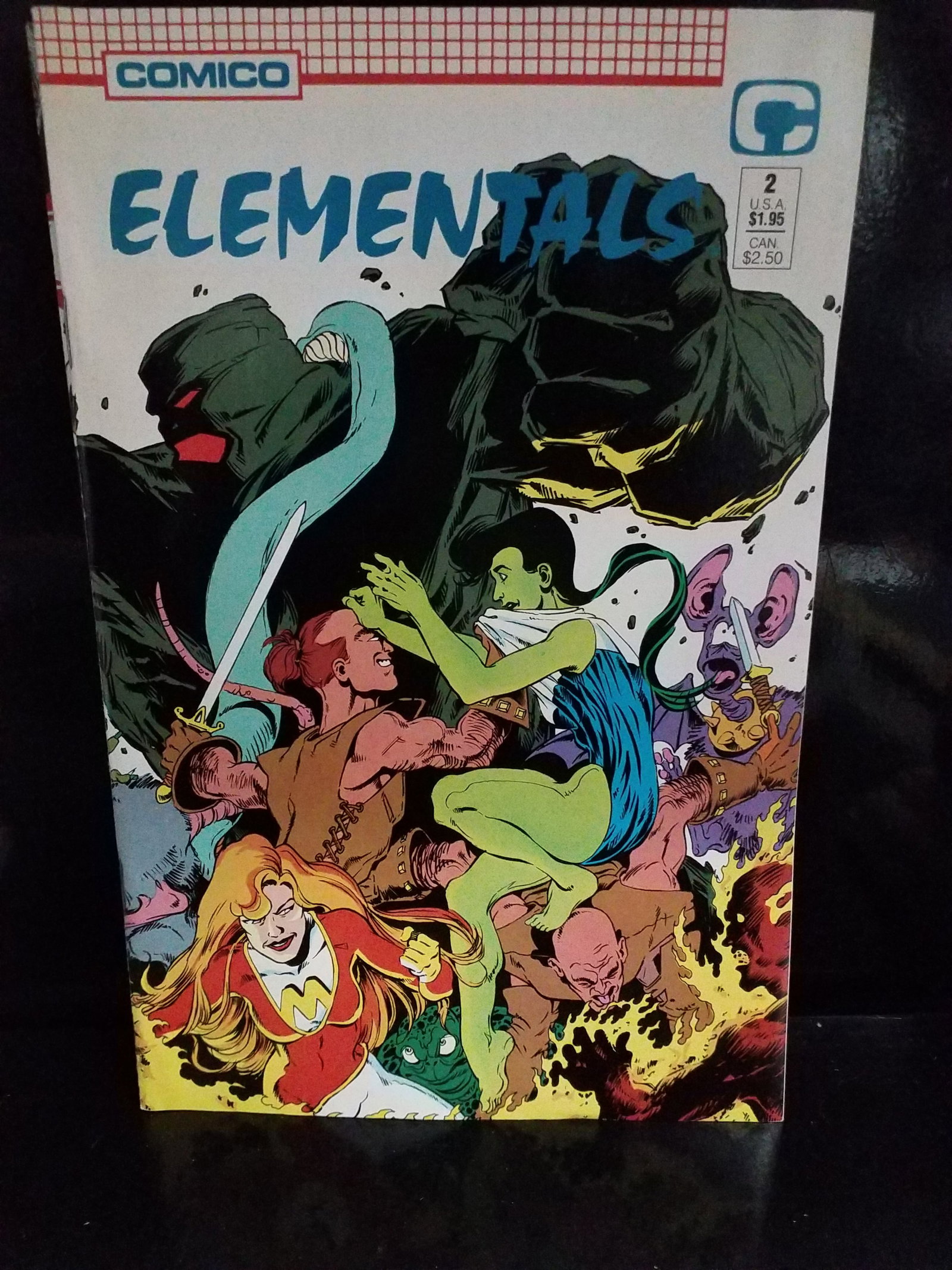 Comico ELEMENTALS #2 first printing Volume 2 Comic Book VF+: Higher grade comic, Many Comic books being added, most of which are in Exceptional Condition. Many Grade worthy and higher grade. Please inspect pictures.