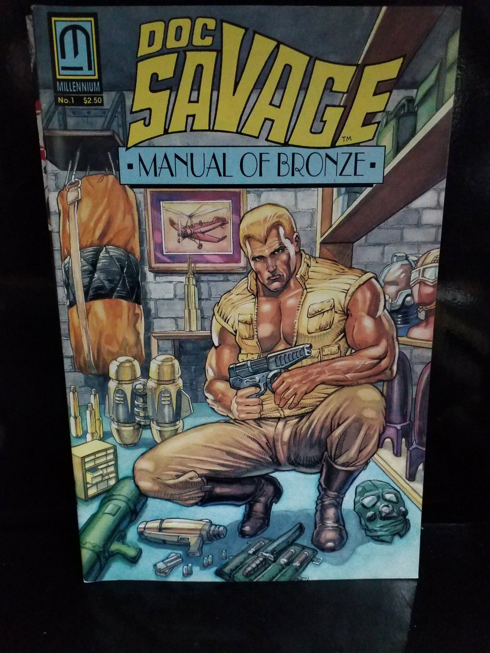 Millennium Comics Doc Savage #1 Vintage 1992 Manual of Bronze VF+: Higher grade comic, Many Comic books being added, most of which are in Exceptional Condition. Many Grade worthy and higher grade. Please inspect pictures.