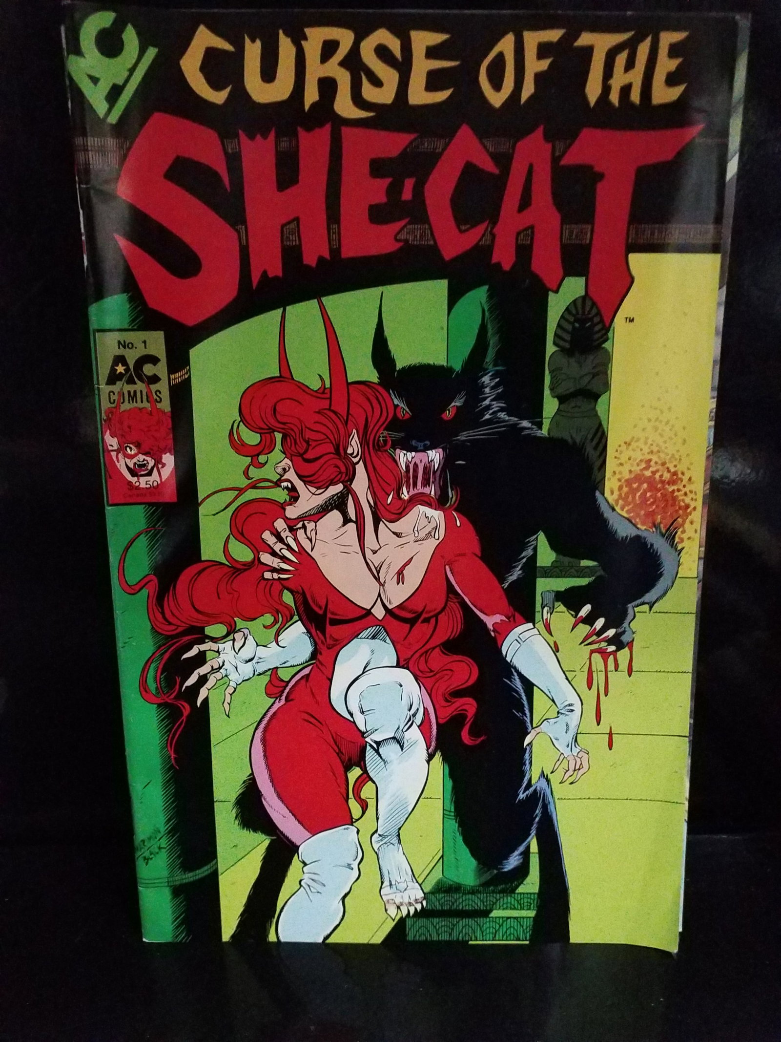 AC CURSE OF THE SHE-CAT (1989) #1 + FEMFORCE Untold Origin VF VF+: Higher grade comic, Many Comic books being added, most of which are in Exceptional Condition. Many Grade worthy and higher grade. Please inspect pictures.