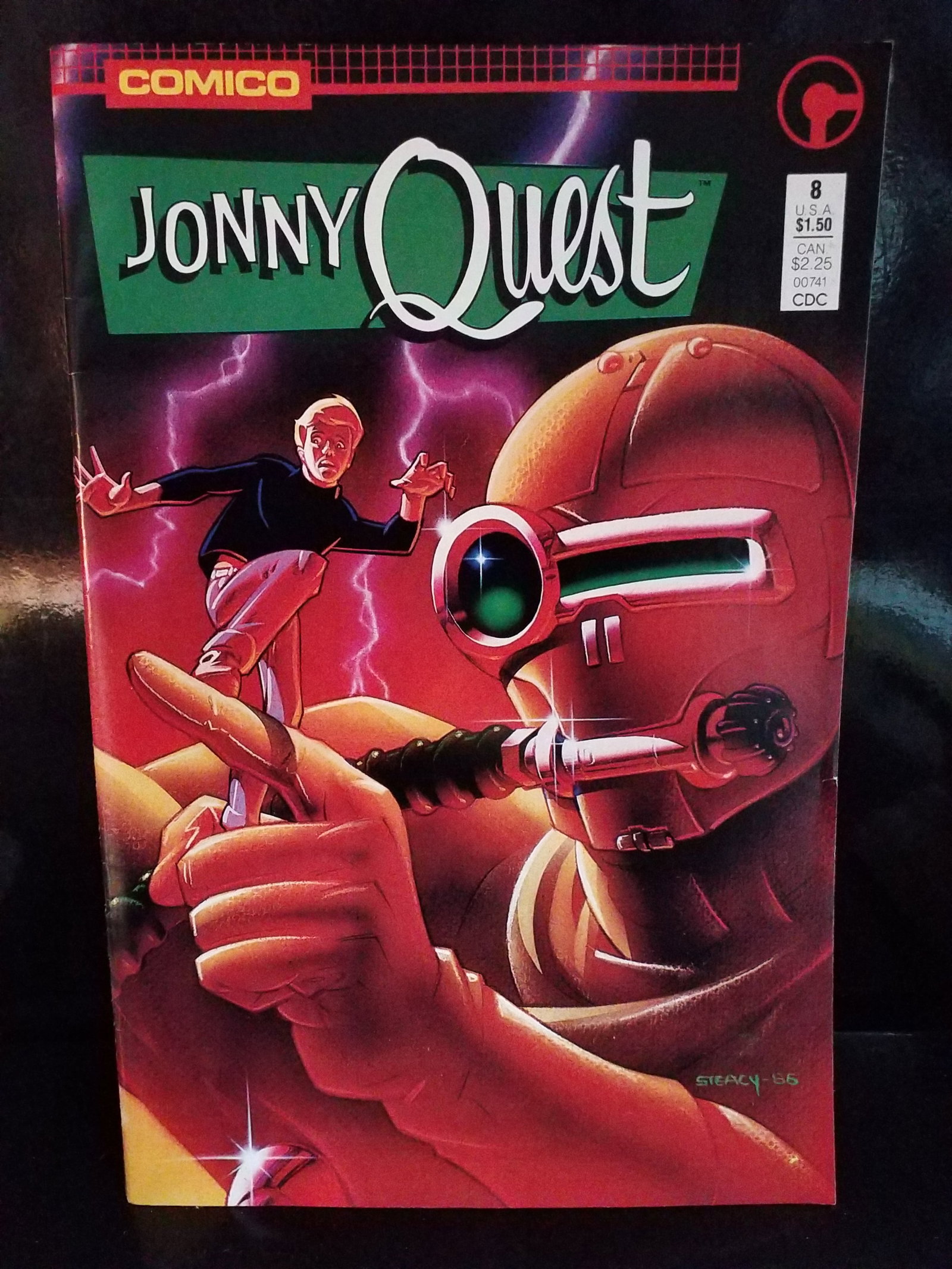 Jonny Quest #8 Comico Comics Ken Steacy Cover Comic Book Single Issue Color Comic Book VF+ (1 of 2)