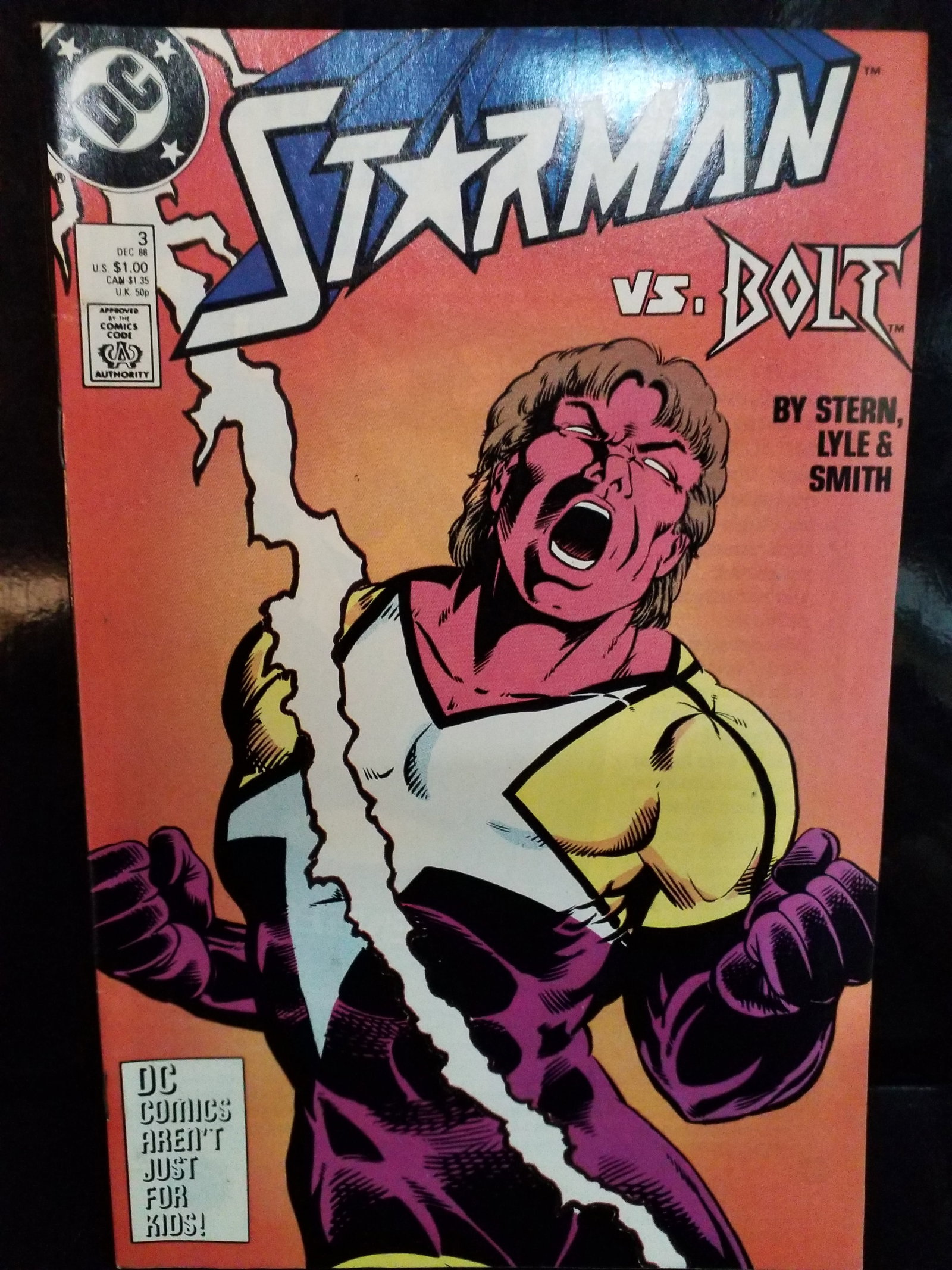 Starman VS Bolt No. 3 DC Comics, Inc. December 1988 Stern, Lyle & Smith VF+ (1 of 2)