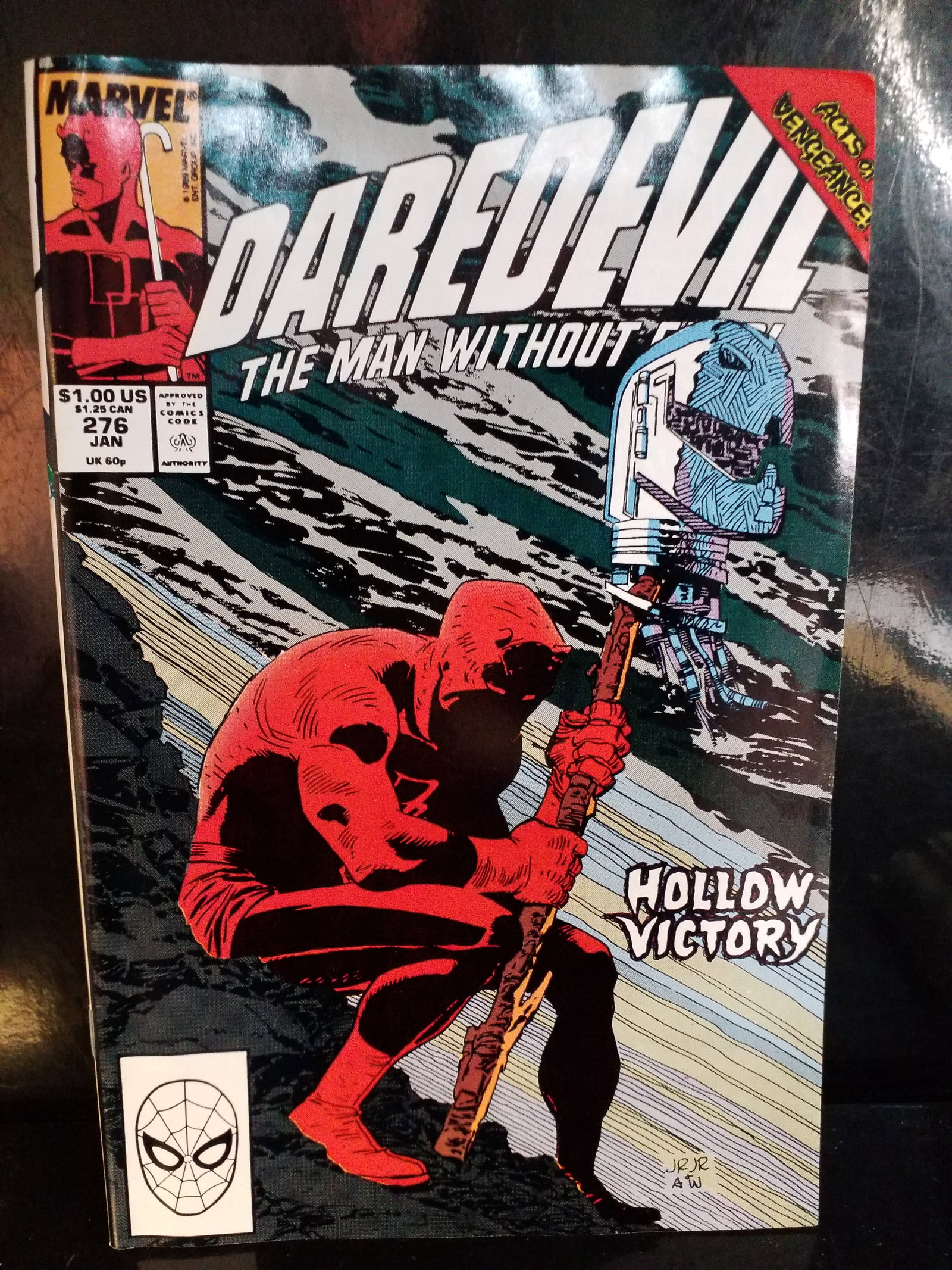 DAREDEVIL # 276 MARVEL COMICS 1990 JOHN ROMITA JR ACTS OF VENGEANCE ULTRON VF+ (1 of 2)