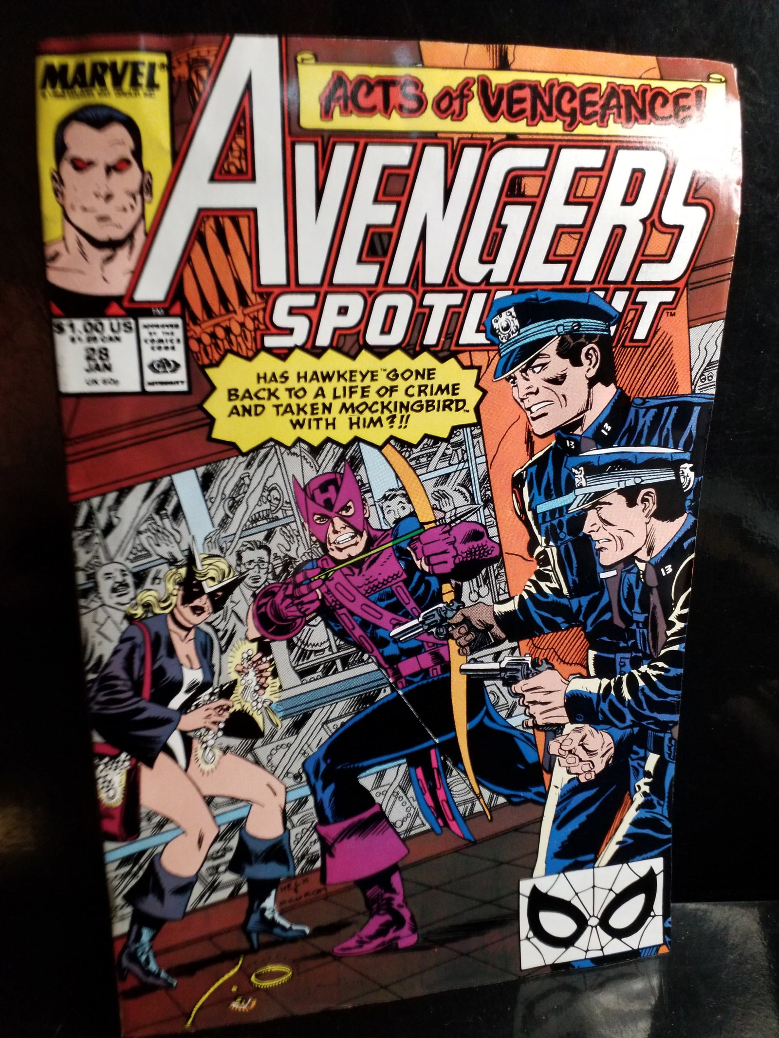 Avengers Spotlight #26 HIGH GRADE 1989 Iron Man Hawkeye Marvel Comic VF+: Higher grade comic, Many Comic books being added, most of which are in Exceptional Condition. Many Grade worthy and higher grade. Please inspect pictures.