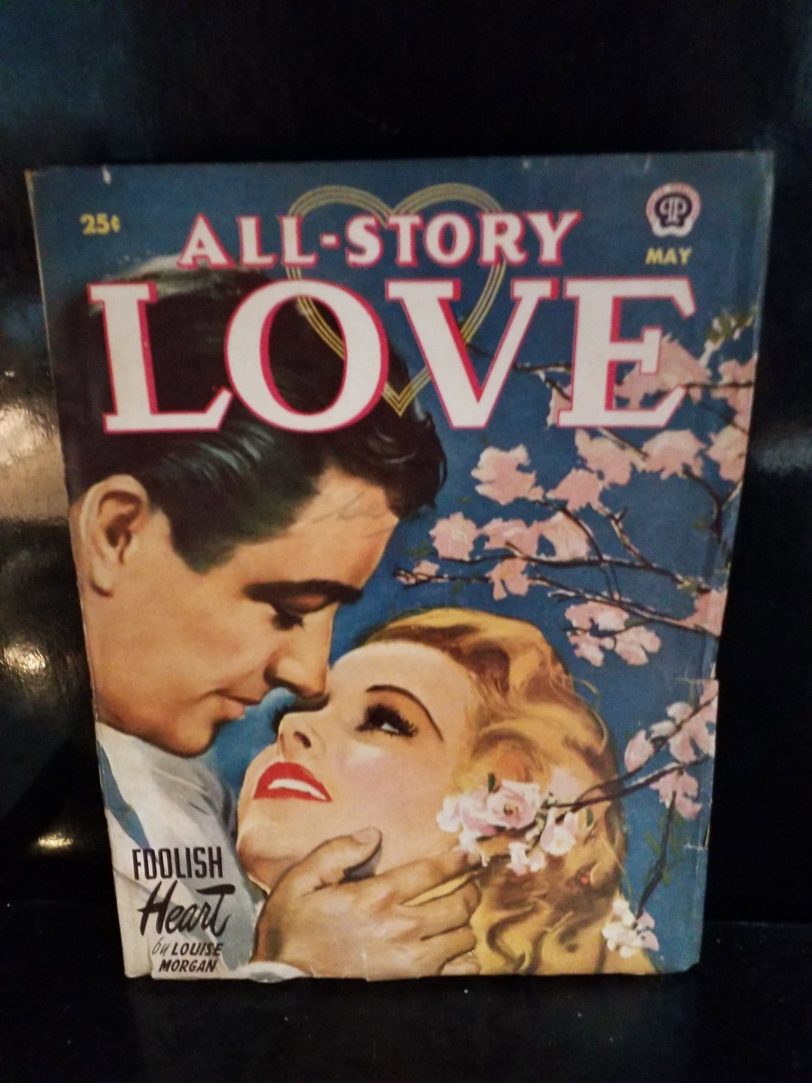 May 1950 All-Story Love Magazine Pulp Comic book Foolish Heart Louise Morgan VG+-F: vintage issue of All-Story Love Magazine, a popular romance pulp fiction magazine published by Popular Publications. This specific edition features the lead story "Foolish Heart" written by Louise Mor