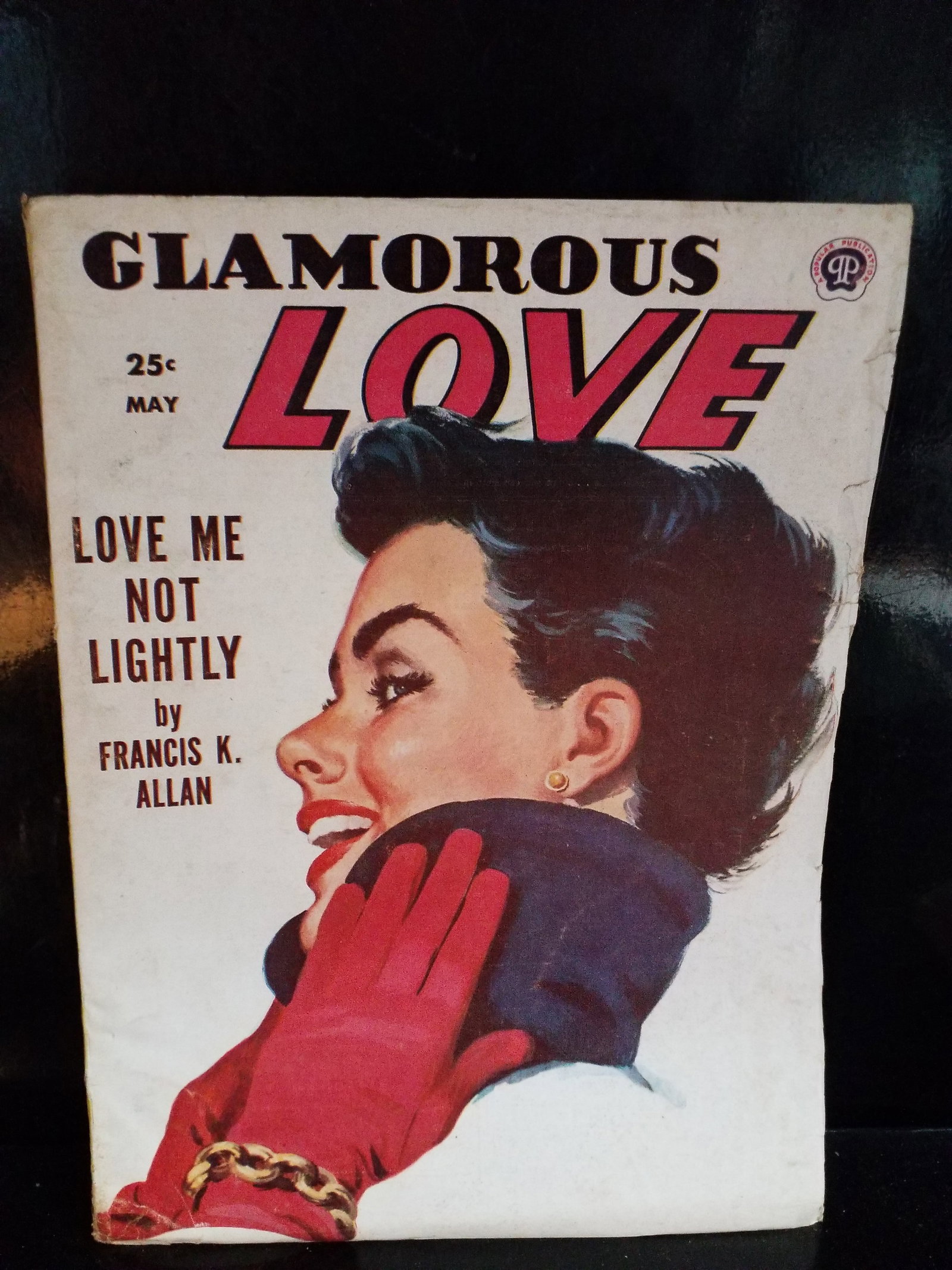 May 1954 Glamorous Love Comic Romance Pulp Love Me Not Lightly Francis Allan /Fine+: In the condition in current collectors markets this particular pulp command $50 to $75 and up. Our start price is much lower and this particular pulp is in the best condition we have seenstrong intact