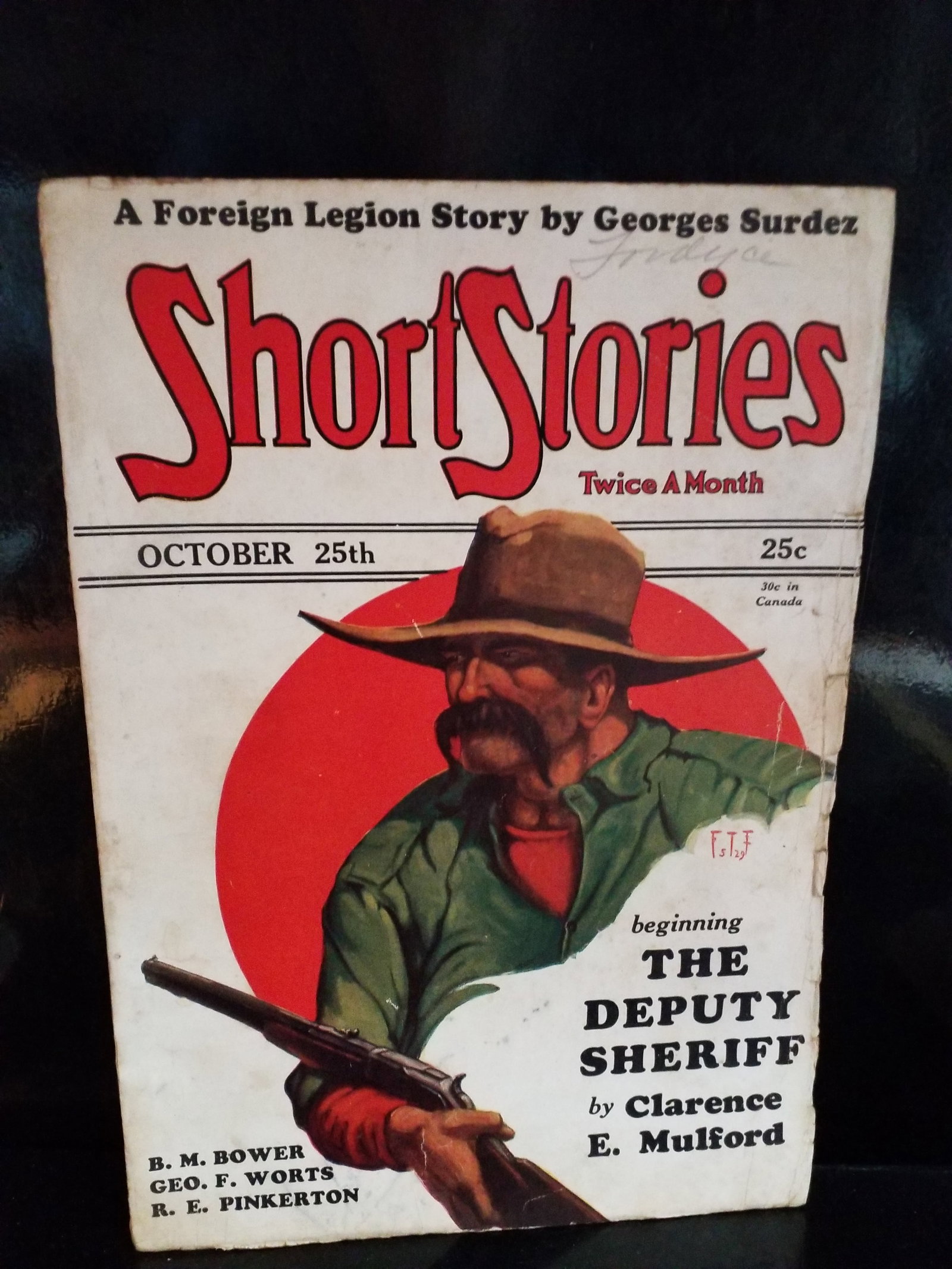 Golden Age Pulp Short Stories Hoppalong Cassidy Deputy Sheriff Clarence E Mulford Oct. 25th 1929 VF+: High Grade Golden Age pulp. This vintage issue of Short Stories magazine dates back to October 25, 1929The "Hopalong Cassidy" Connection: This issue features the first part of The Deputy Sheriff by Cl