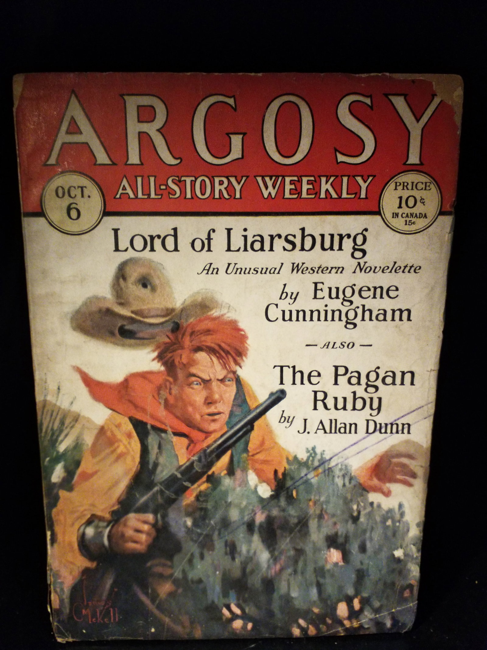 Golden Age Pulp Argosy All-Story Weekly Oct. 6 1928 A Brand New World Sci Fi by Ray Cummings VG (1 of 9)