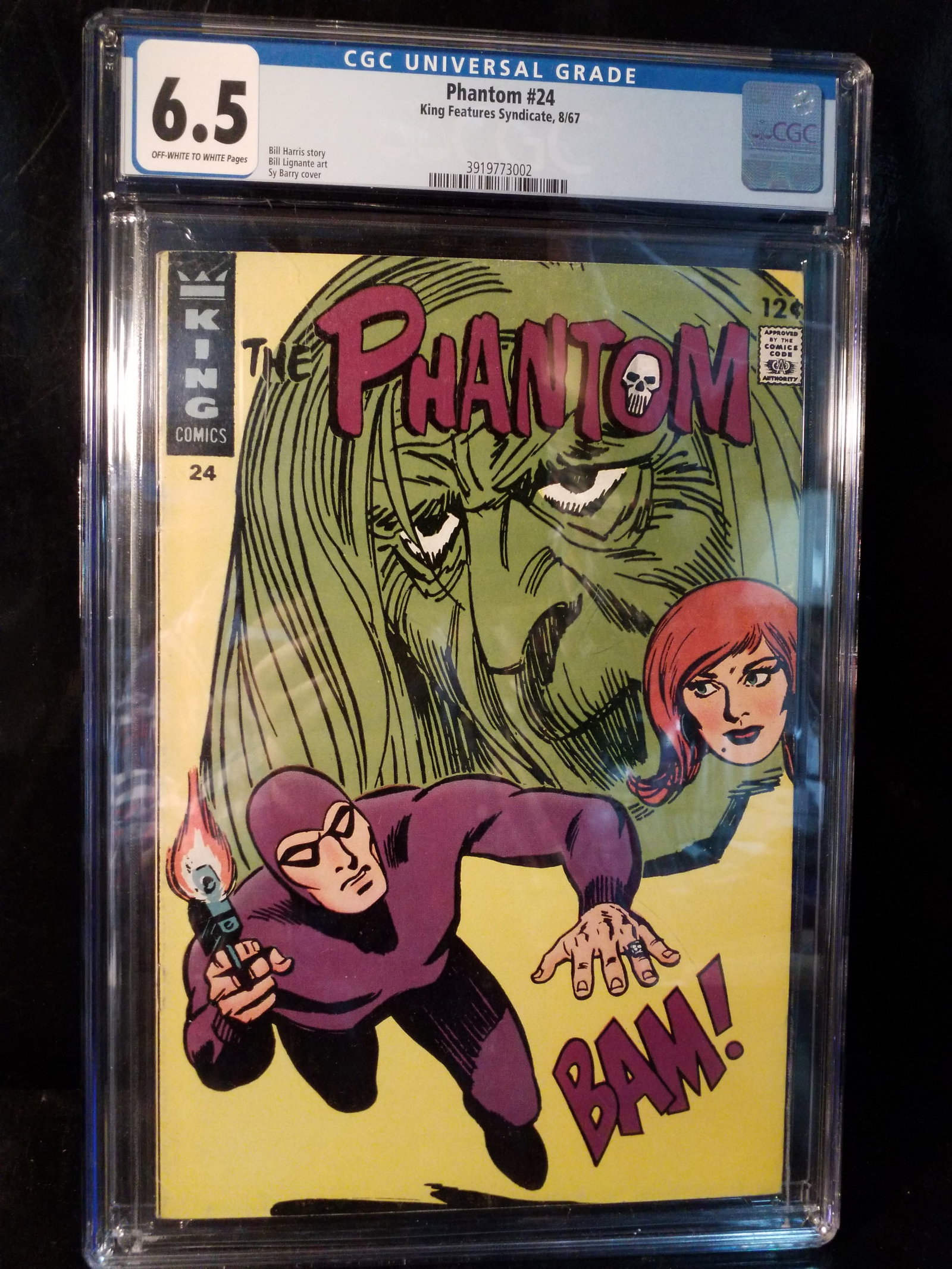 THE PHANTOM #24 CGC 6.5 KING FEATURES SYNDICATE 1967 Graded Rare: CGC Graded The Phantom #24 . Adding Comic books and other items daily to our current sale! All Comics come bagged and boarded, Please view pictures. Comic books being added daily to this current sale.
