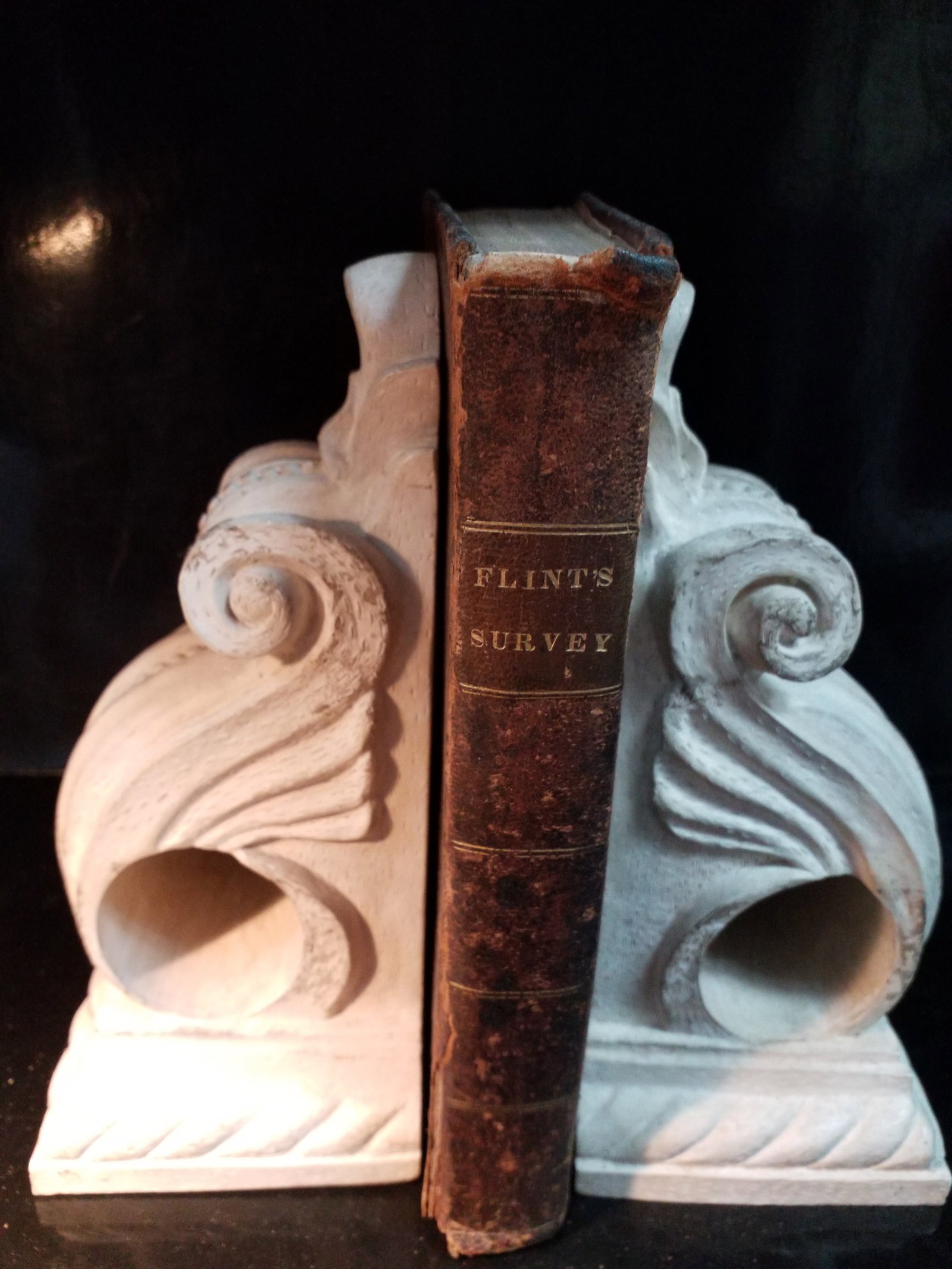 A System of Geometry and Trigonometry , Surveying by Abel Flint 1835 8th edition leather (1 of 6)