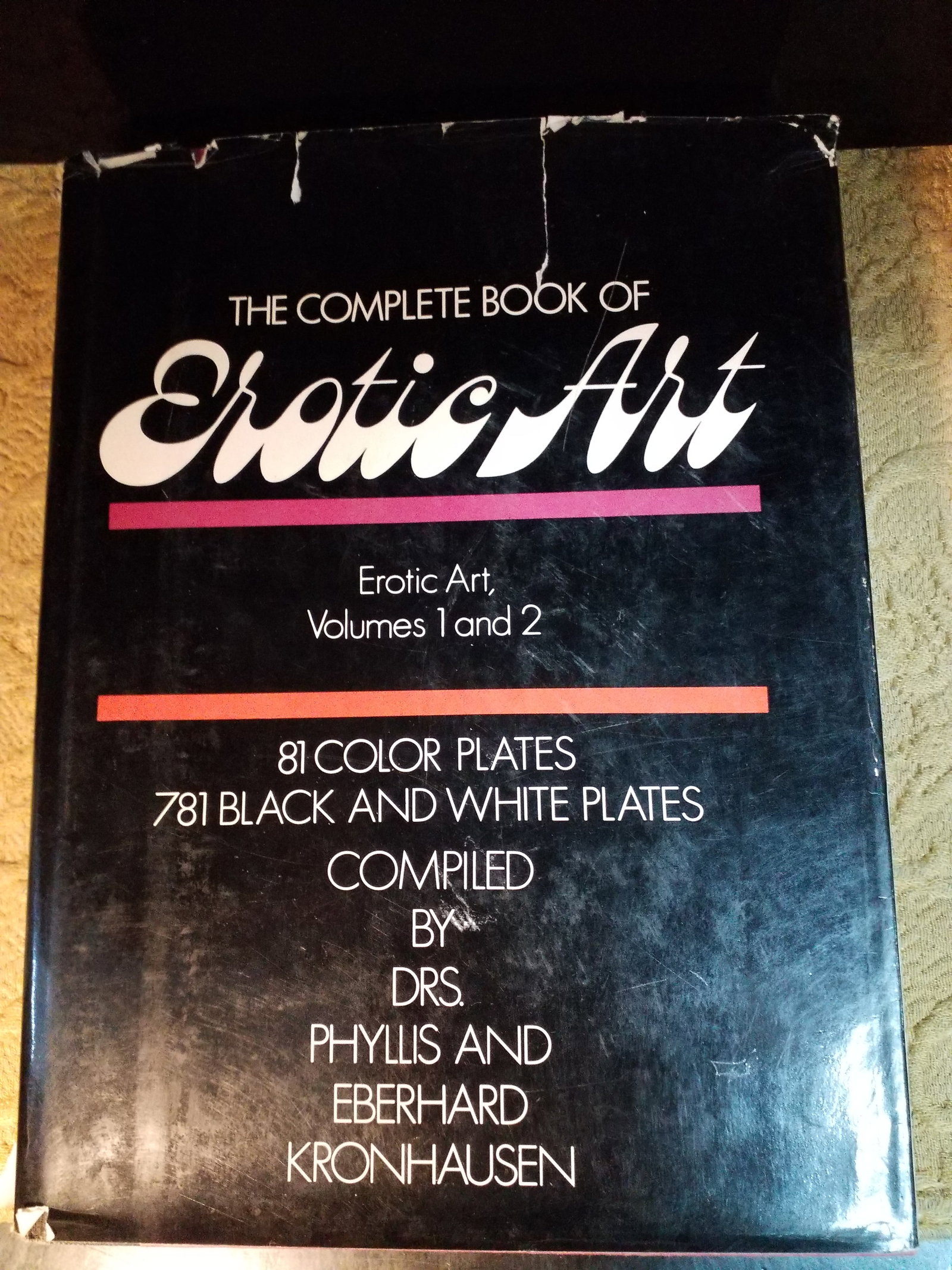 Drs. Phyllis & Eberhard Kronhausen COMPLETE BOOK OF EROTIC ART Volumes 1 and 2 , 1978 (1 of 8)