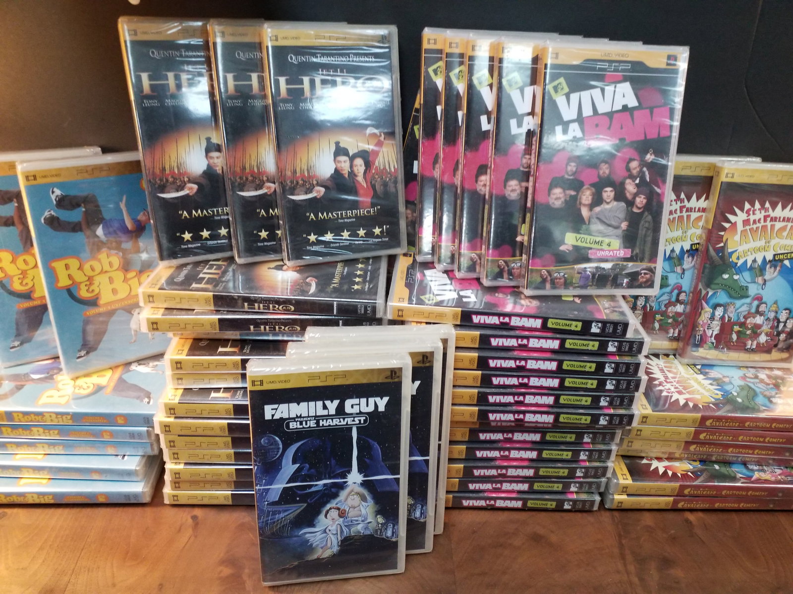 Dealer lot Over 50 SONY PSP UMD MOVIE BRAND NEW FACTORY SEALED Hero Star Wars Seth Macfarland etc (1 of 6)