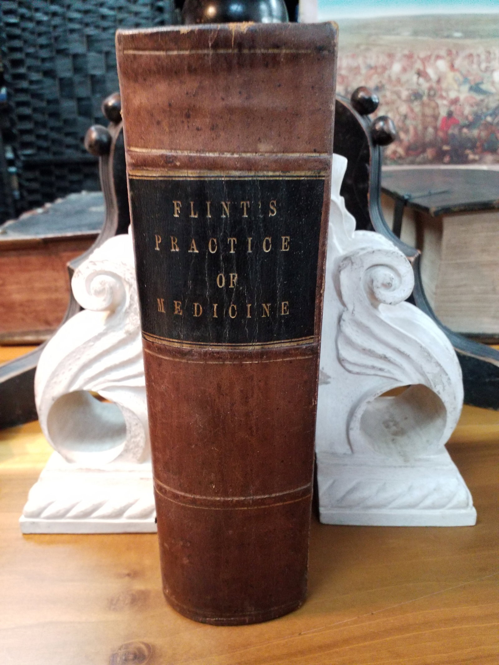 1868 A Treatise on the Principles and Practice of Medicine by Austin Flint, M.D Full Leather Rare (1 of 8)