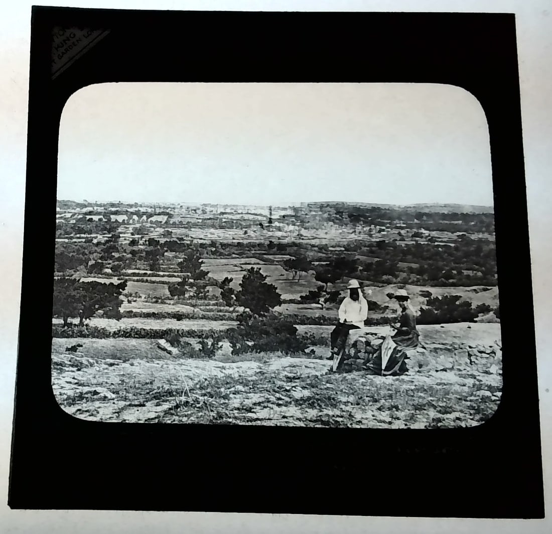 Gaza from Samson's Hill 1880s-Early 1900s Magic Lantern Slide Identified: 1880s-Early 1900s Magic Lantern Slide Many Magic Lantern slides Available in Our Current Auction. Most Identified, Dating from the Early 1880s to the 1920s. Most Late 19th Century. Some are hand color
