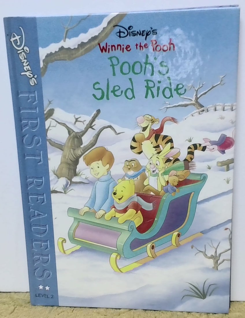 Disney's Winnie the Pooh , Pooh's Sled Ride Disney 1st Readers Hardcover NEW (1 of 3)