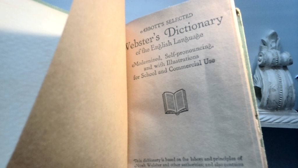 Abbott's Webster Selected Dictionary 1923 - 2