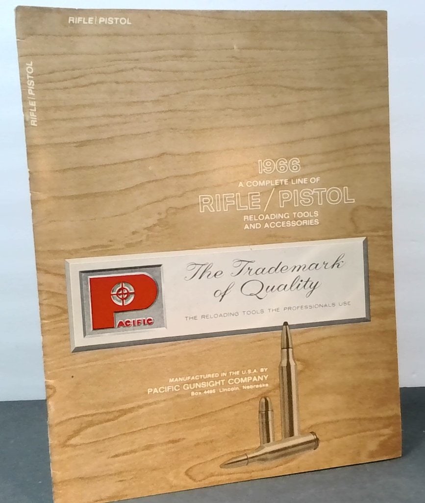 1966 Pacific Gunsight Reloading Catalog (1 of 6)