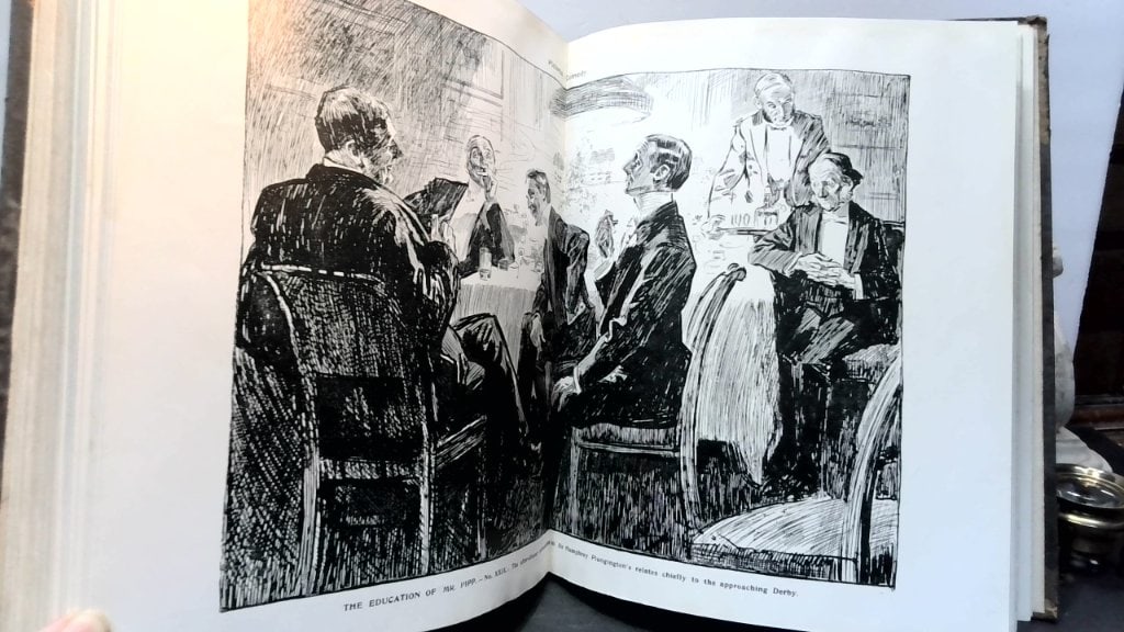 Pictorial Comedy Humorous Illustrations Book: Pictorial Comedy, The Humorous Phases Of Life Depicted By Eminent Artists, Hardcover Book, Collection Of Illustrated Satirical Cartoons, Published By James Henderson, London.
