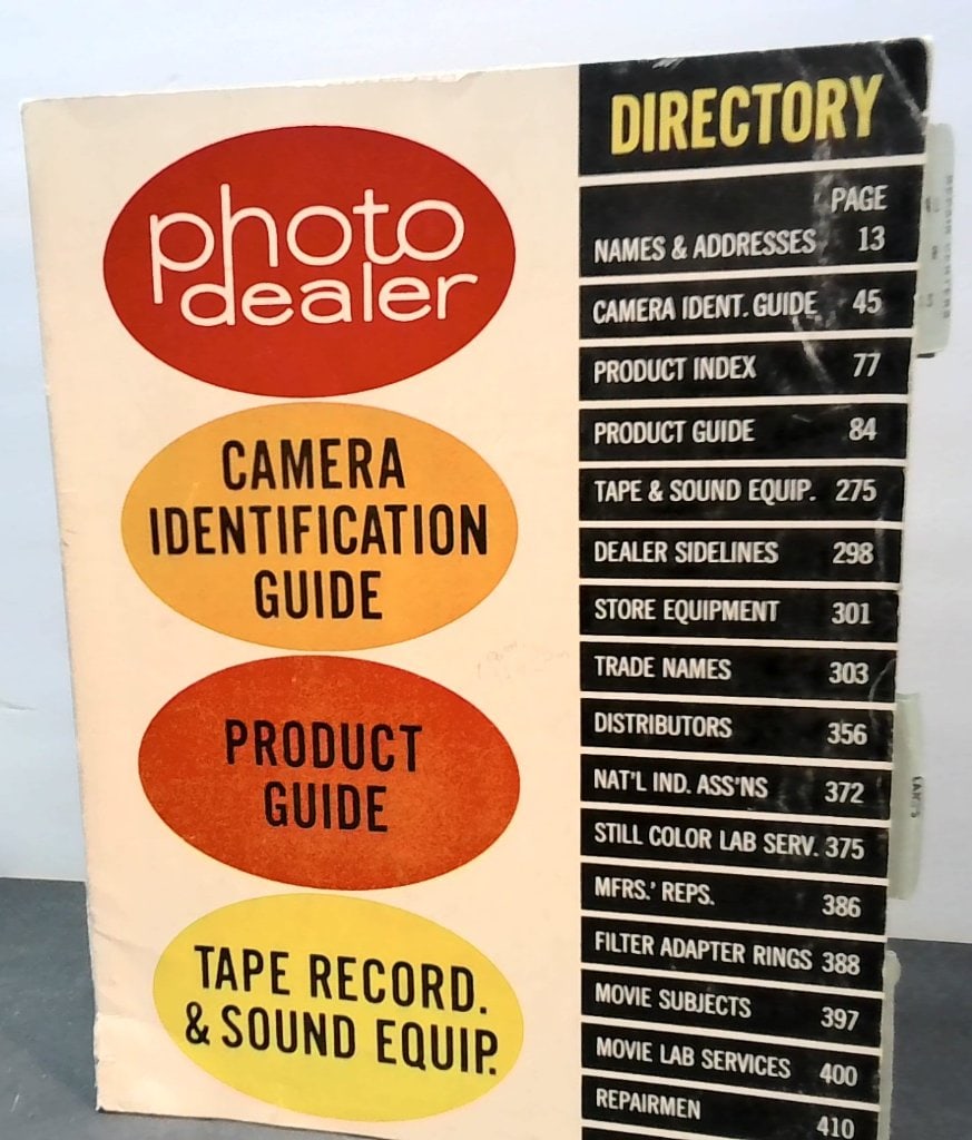 Vtg Photo Dealer 1962 Directory (1 of 14)