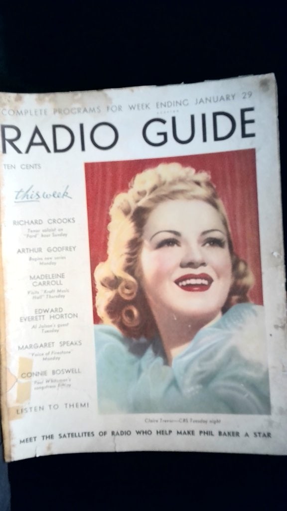 Vtg Radio Guide Magazine Jan 29 1938 (1 of 10)