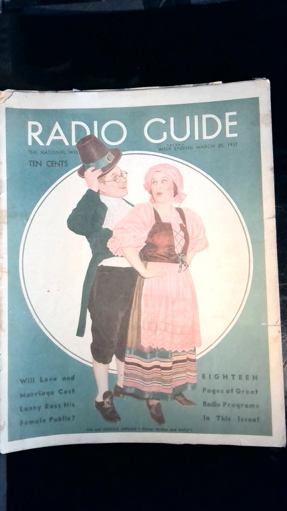 Vtg 1937 Radio Guide Magazine (1 of 9)