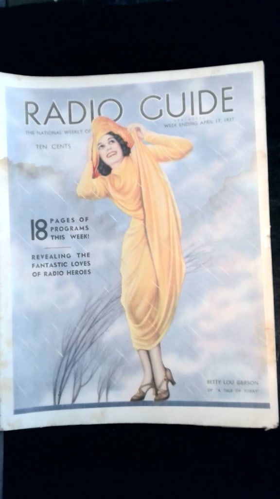 Vtg Radio Guide Magazine April 17 1937 (1 of 11)