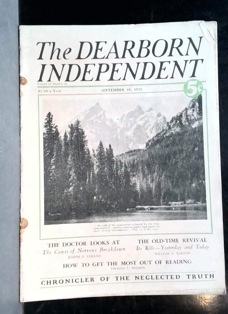 The Dearborn Independent Sept 18 1926 (1 of 11)