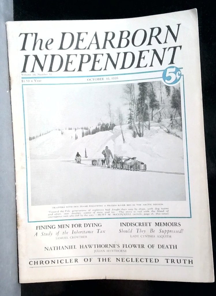 Vtg The Dearborn Independent Oct 16 1926 (1 of 8)