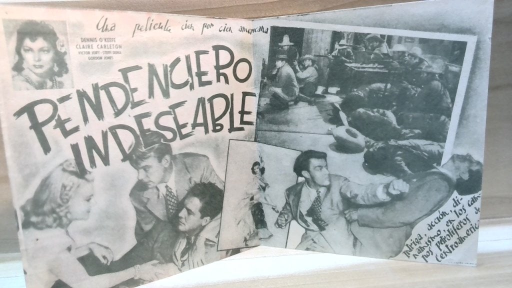 Vtg Spanish Cinema Handbill Pendenciero (1 of 3)