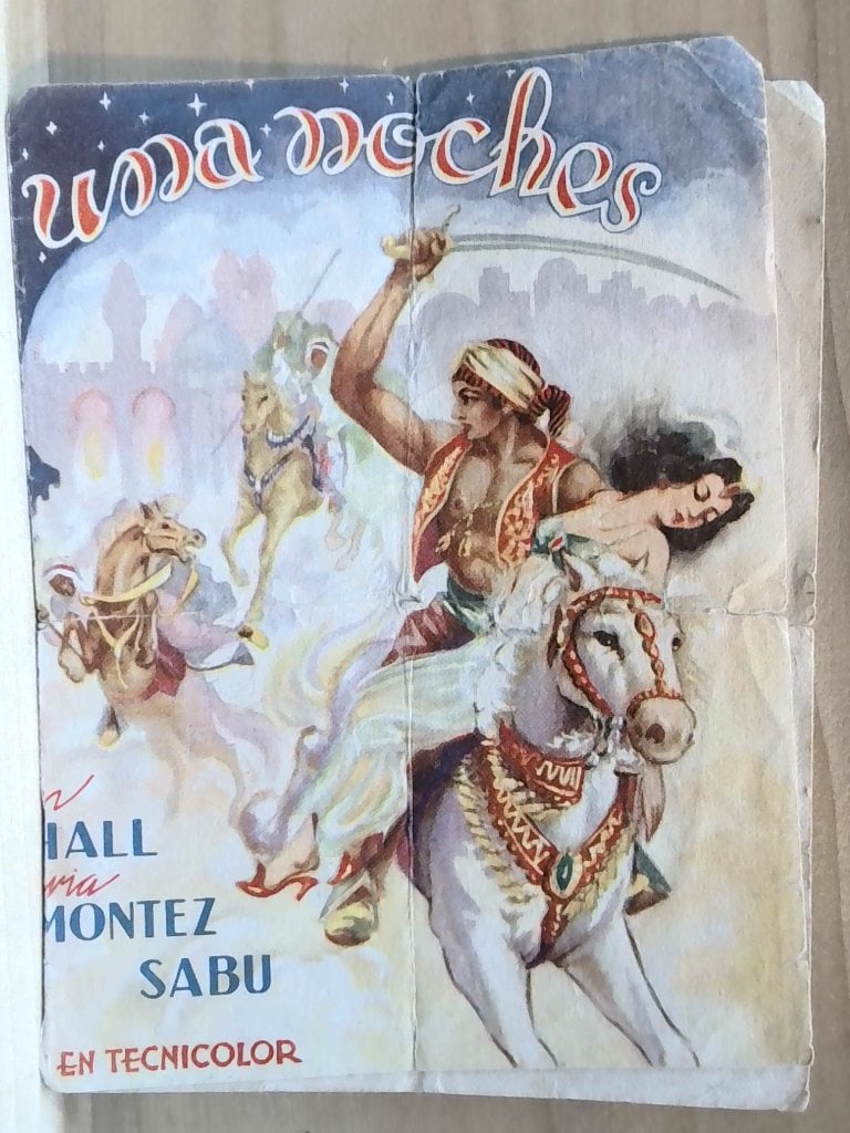Vtg Spanish Cinema Handbill Arabian Nights (1 of 3)