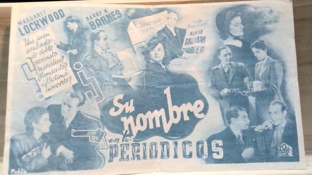 Vtg Spanish Cinema Handbill Su Nombre (1 of 2)