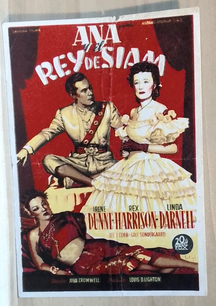 Vtg Spanish Cinema Lobby Card Ana Y El Rey De (1 of 3)