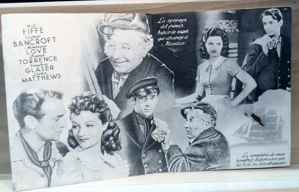 Vtg Spanish Movie Lobby Card Senores Del Mar (1 of 2)