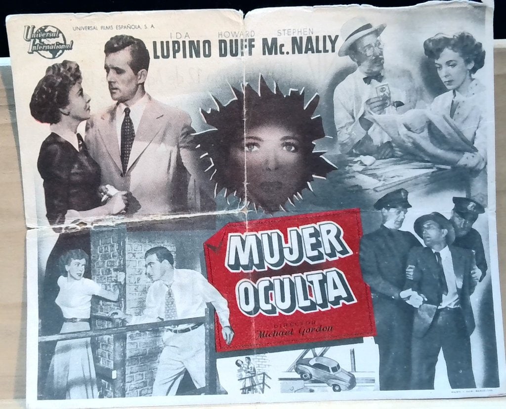 Vtg 1951 Spanish Movie Program Mujer Oculta (1 of 2)