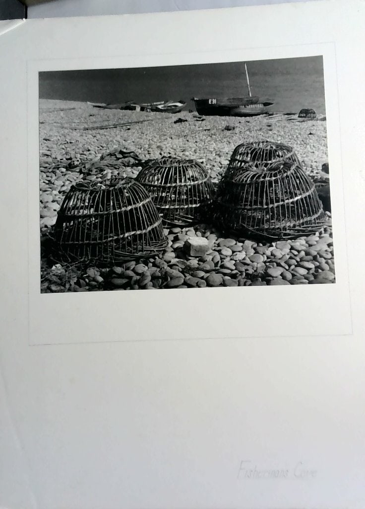 Vtg B&W Fisherman's Cove Photographic Print (1 of 5)