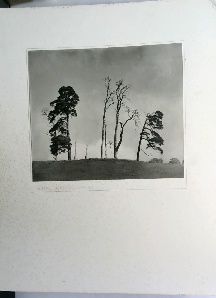 Vtg B&W Photograph Where Lightning Strikes 1962 (1 of 4)